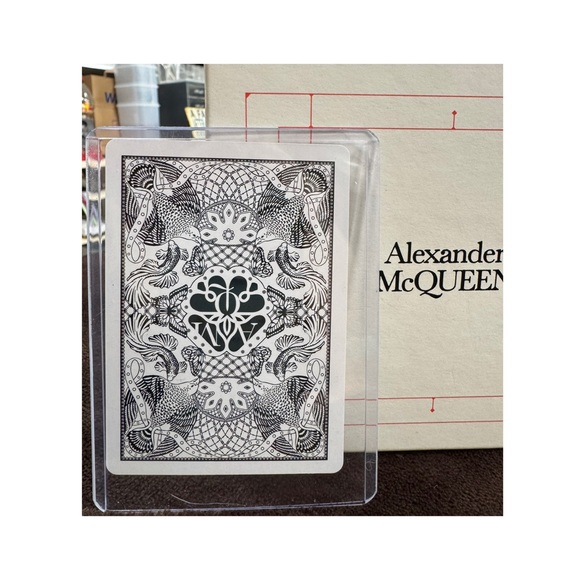 Alexander McQueen Black and White Designer Playing Cards